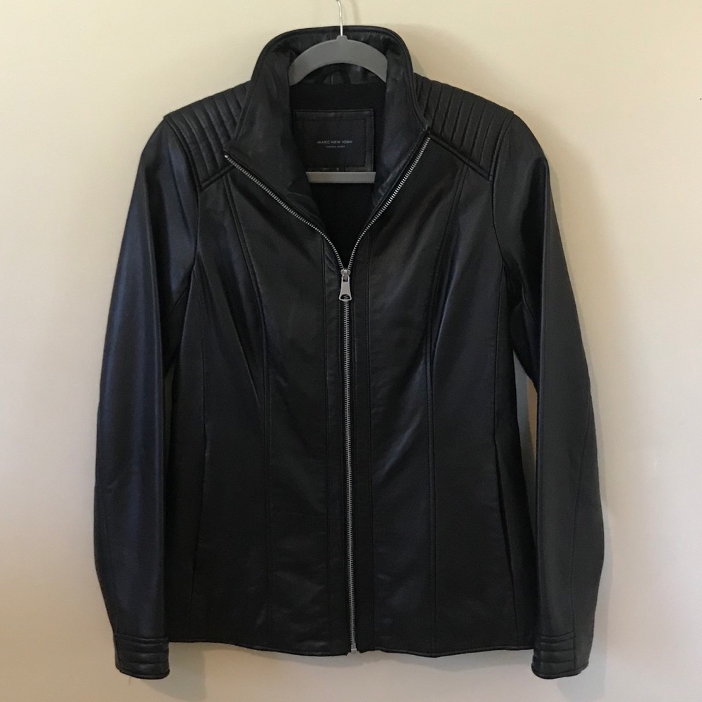 NWOT Leather Jacket Marc New York